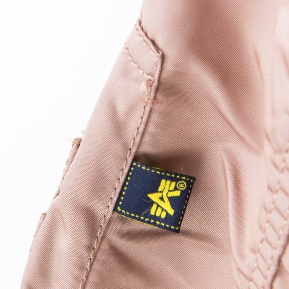 Alpha Industries Mauve Reversible MA-1 Bomber Flight Jacket - Picture 6 of 6